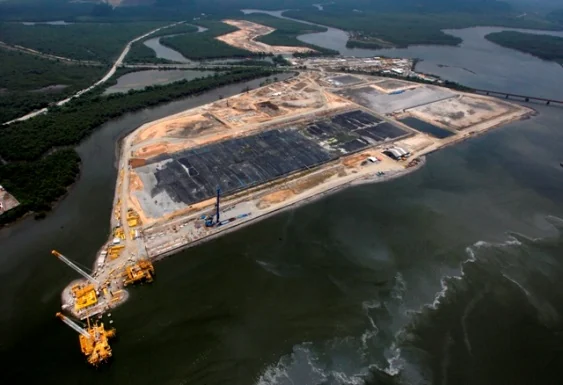 Obra de infraestrutura do Terminal Embraport